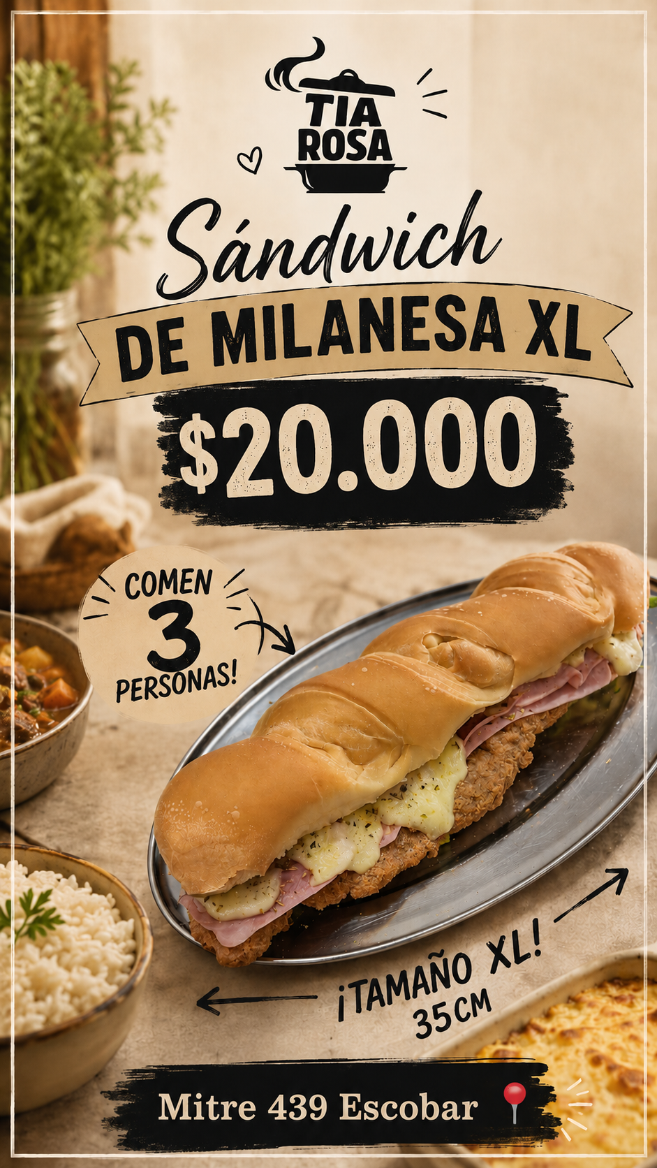 Sándwich de Milanesa XL