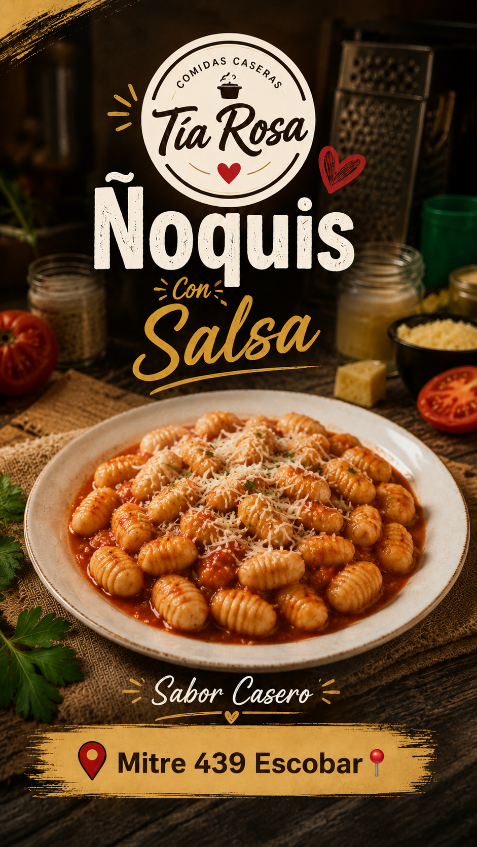 Ñoquis con Salsa